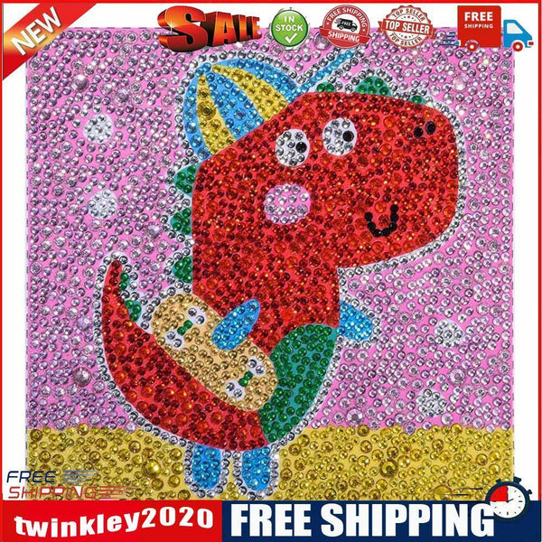 5D DIY Full Drill Special Shaped Diamond Painting Dinosaur Cross Stitch Kit