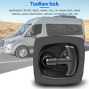 Recessed Carbon Steel Toolbox Lock with Folding Drop T Handle for Trailer Carava