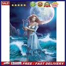 Moon Elf Girl 5D DIY Mosaic Rhinestone Picture Full Round Drill Diamond Paint