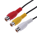 0,3 m USB Männer zu 3RCA männlichen AV Audio Konverter Adapter Kabel für HDTV