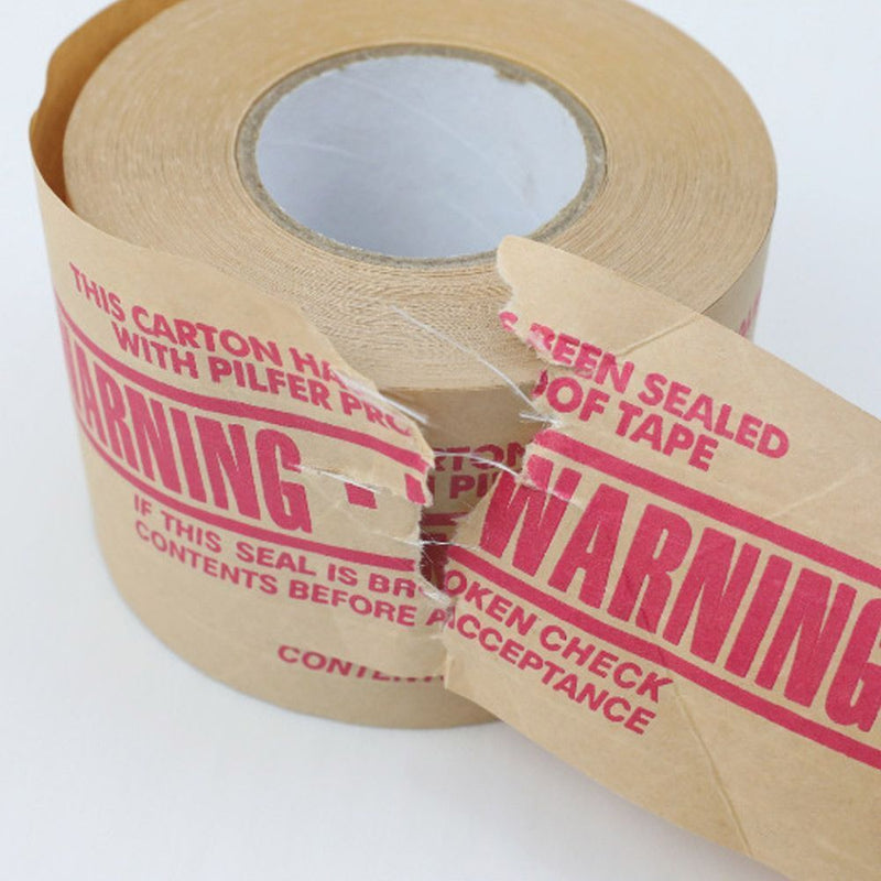 Water Kraft Paper Logistics Adhesive Carton Sealing Package Tape Warning Tape