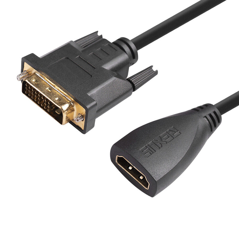 30cm DVI-D to HDMI-compatible for Computer DVI-D Male to HDMI-compatible Female