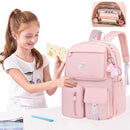 #A Student Book Bags Casual Travel Women Rucksacks Daypacks with Pendant ?