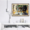 5D DIY Wolf Full Drill Diamond Embroidery Painting Rhinestones Cross Stitch