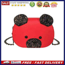 Cute Shoulder Bags Sequins Baby Girls Purse Chain Messenger Handbags (Red)