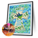 5D DIY Cross Luminous Diamond Painting Full Round Drill Home Decoration Gifts
