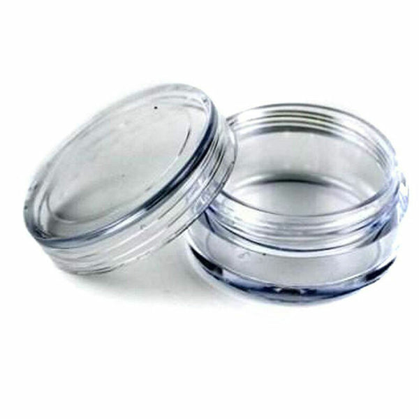 50Pcs Transparent Empty Plastic Cosmetic Sample Small Container Pots N3E2