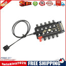 1 to 10 4 Pin PWM Cooler Fan HUB Splitter Extension Speed Controller (SATA)
