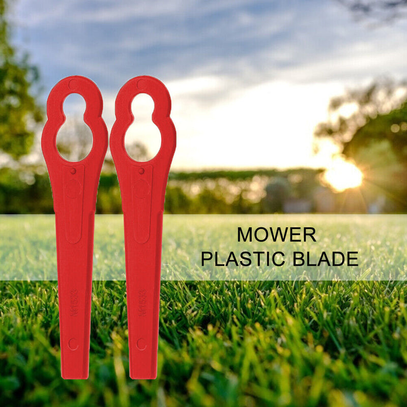 50pcs Plastic Gourd Shaped Lawn Mower Grass Trimmer Blade for Garden Tool Par
