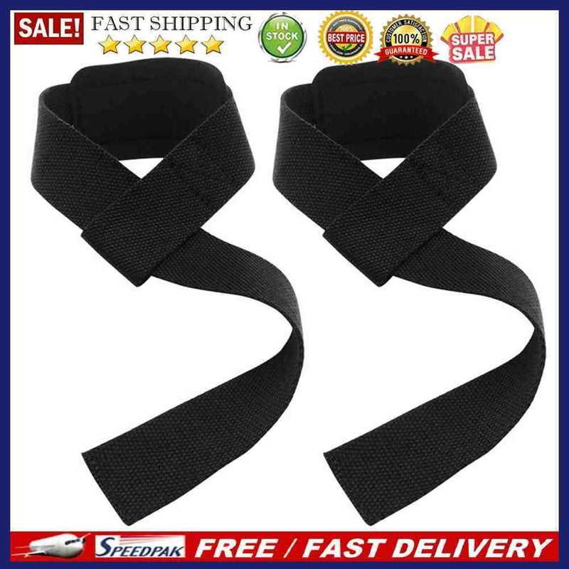 2pcs Weightlifting Wrist Wraps Grip Strap Gloves Fitness Barbells Power Belts
