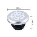 2pcs Aluminum Handleable End Caps Plugs for MTB Road Folding Bike (Grey 1)