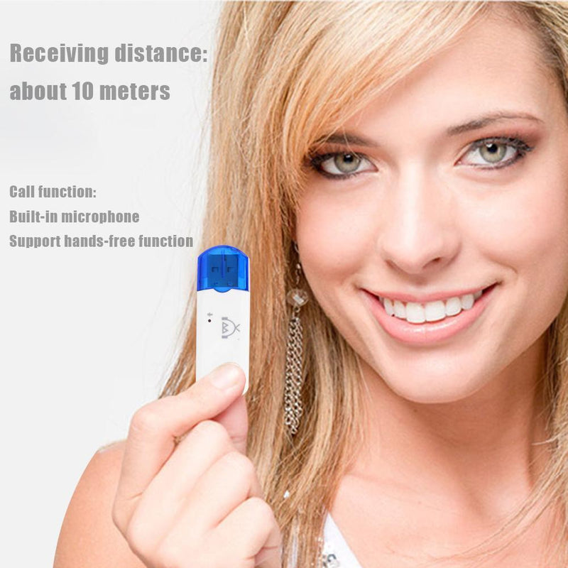 BT-470 USB Bluetooth Stereo Audio Adapter Dongle Wireless Music Receiver Car Kit