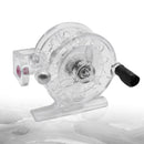 55mm Plastic Metal Winter Ice Fishing Reels Portable Fishing Reel (White) Newly