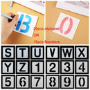 Craft Stamp Embossing Template Alphabet Number  Layering Stencils Scrapbooking