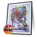 5D DIY Diamond Painted Special Shaped Diamond Flower Series PH035 Newly