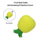 Fruit USB Data Cable Bites Protector Universal Cord Wire Winder (Pineapple)