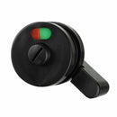Public Toilet Partition Nylon Plastic Handle Indicator Lock Black Door Lock