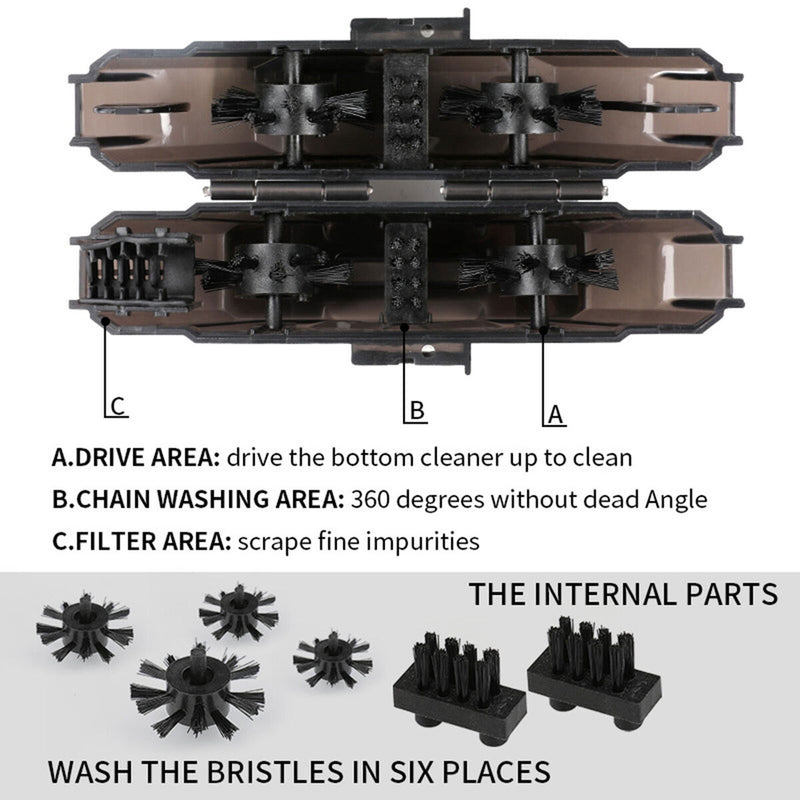 Bicycle Chain Cleaner Strong Magnetic Chain Scrubber Cleaner for Road Cycling