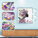 5D DIY Special Shaped Diamond Painting Girl Cross Stitch Mosaic Kits Home Decor