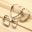 4pcs/set Peony Flower Petal Fondant Mold Cozinha Cookie Cutter Cake Tools Newly