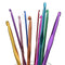 DIY Aluminum Crochet Hooks Sweater Knit Weave Sewing Needles Set (Purple) Newly