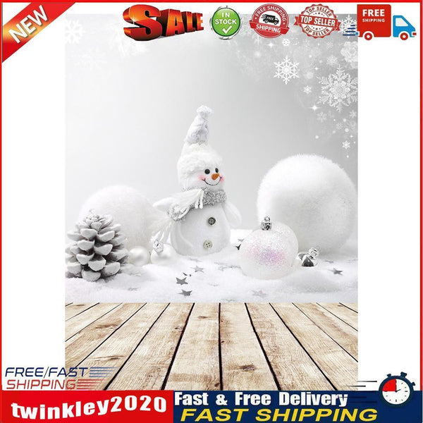 3x5ft Photography Vinyl Background Christmas Theme Snowman Backdrops Newly