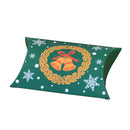 12pcs Christmas Pillow Shaped Paper Gift Boxes Santa Claus Deer Snowman Favour~