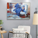 5D DIY Diamond Painting Elegant Lady Full Round Kit Rhinestones Wall Home Decor