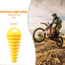Motorcycle Exhaust Pipe Air-bleeder Plug Muffler Wash Plug Small (Yellow) Newly