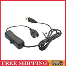 USB 2.0 Male To Female Extension Cable with ON/OFF Switch Data Transmission UK