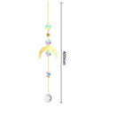 Hanging Crystal Light Catcher Metal Moon Sun Garden Wall Wind Chime (68) Newly