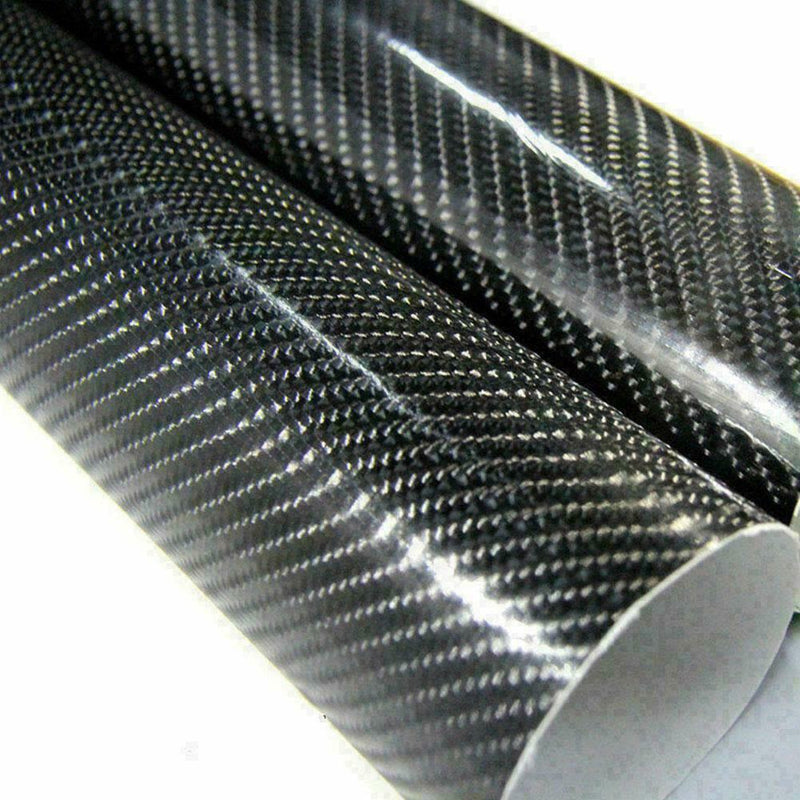 7D Glossy Carbon Fiber Vinyl Film Intrior Wrap Stickers Decals 12" Film 60" B5K5