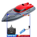 20km/h Waterproof RC Boat 2.4GHz High Speed Racing Ship for Kids (Red C)