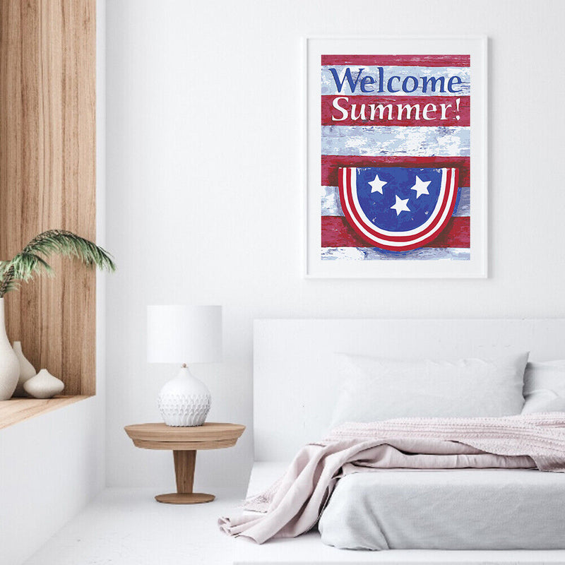 HandPainted Oil Paint Kill Time Picture Colouring Artcraft Welcome Summer Gifts
