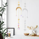 Metal Rainbow Collection Hanging Star Hexagon Crystal Prism Home Decor (31)