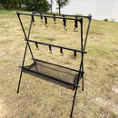Camping Hanging Rack Aluminum Alloy Tripod Hanger Rack Foldable Hiking Equipment