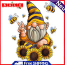 DIY Rhinestone Bee Gnome Full Round Drill Diamond Painting Mosaic Home Decor