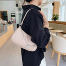 Fashion Women Butterfly Chain PU Underarm Bag Casual Small Handbags (Khaki)