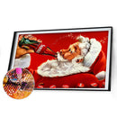 5D Full Round Drill Drawing Picture Santa Diamond Painting Living Room Orname