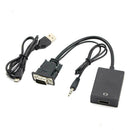 VGA Male To HDMI-compatible Output 1080P HD Audio AV HDTV Video Adapter G2 hot.