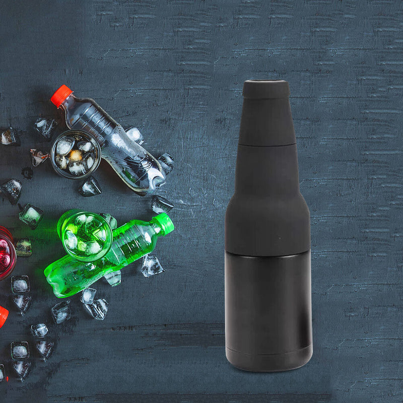 Bottle Can Cooler Holder Vacuum Double Layer Insulated Keep Cola Cold Keeper