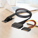 M2TO8639 M.2 M-Key to U.2 Interface Adapter Cable with SATA 15P Female Connector