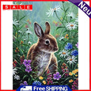 5D Diamond Painting Rabbit Full Round Drill Rhinestone Women DIY Animal Picture