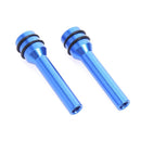 2pcs Universal Aluminum Interior Door Lock Knob Pins for Car Truck (Blue) Newly
