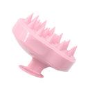 Silicone Comb Hair Washing Shampoo Shower Head Body Massage Brush (Pink)