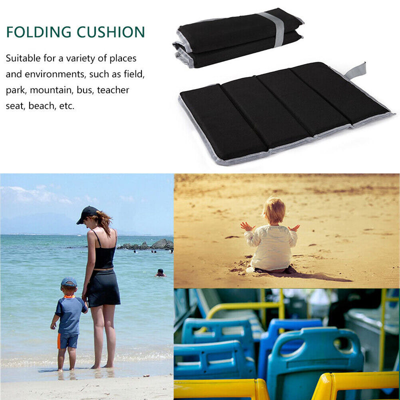 4-Fold Camping Cushion Seat Foldable Sitting Hiking Seat Pad for Outdoor Picnic