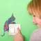 DIY Cat Diamond Painting Switch Stickers Bedroom Luminous Decorative Wall Decals
