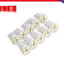 10PCS T10 4 SMD LED Wedge Car Bulbs Super White Rotary Signal Bulb hv2