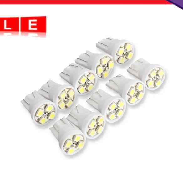 10PCS T10 4 SMD LED Wedge Car Bulbs Super White Rotary Signal Bulb hv2