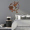 Wrought Iron Bird Garden Indoor Outdoor Hanging Metal Wall Hanging Art Decor